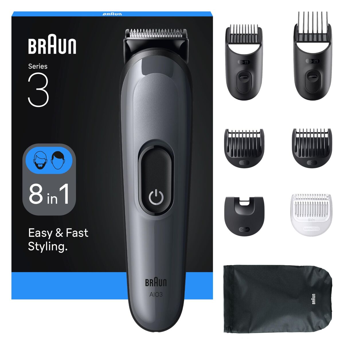 Hårfjerner Braun 8 Pieces produktemballage