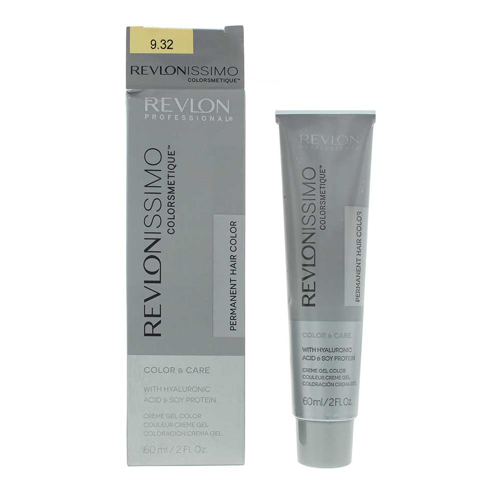 Revlon, Revlonissimo Colorsmetique, Permanent Hair Dye, 9.32 Very Light Golden Pearl Blonde, 60 ml