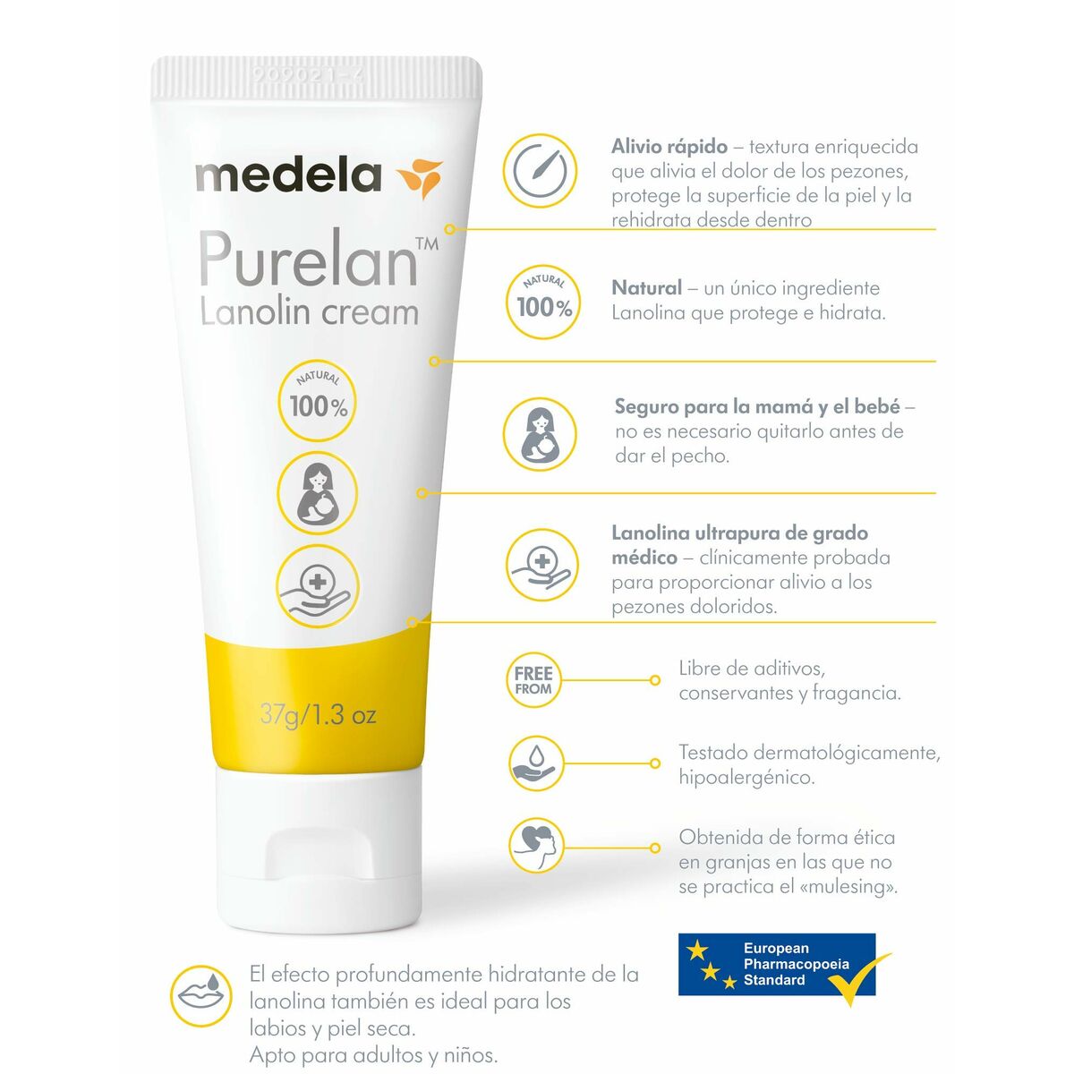 Body Lotion Medela til kvinder hudpleje emballage