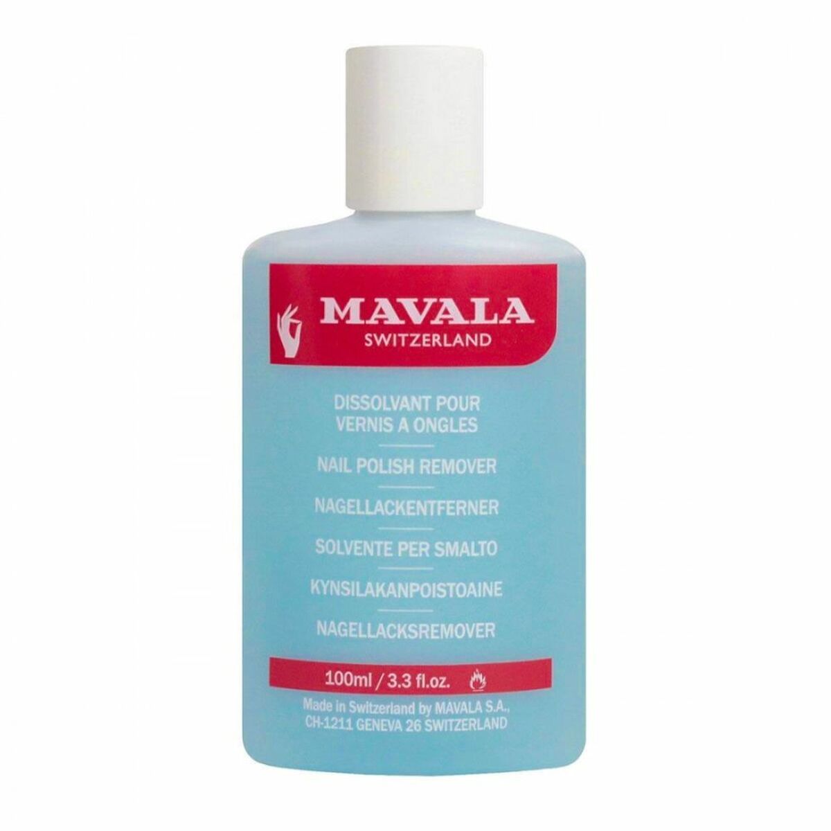Neglelakfjerner Mavala -1 100 ml produktemballage