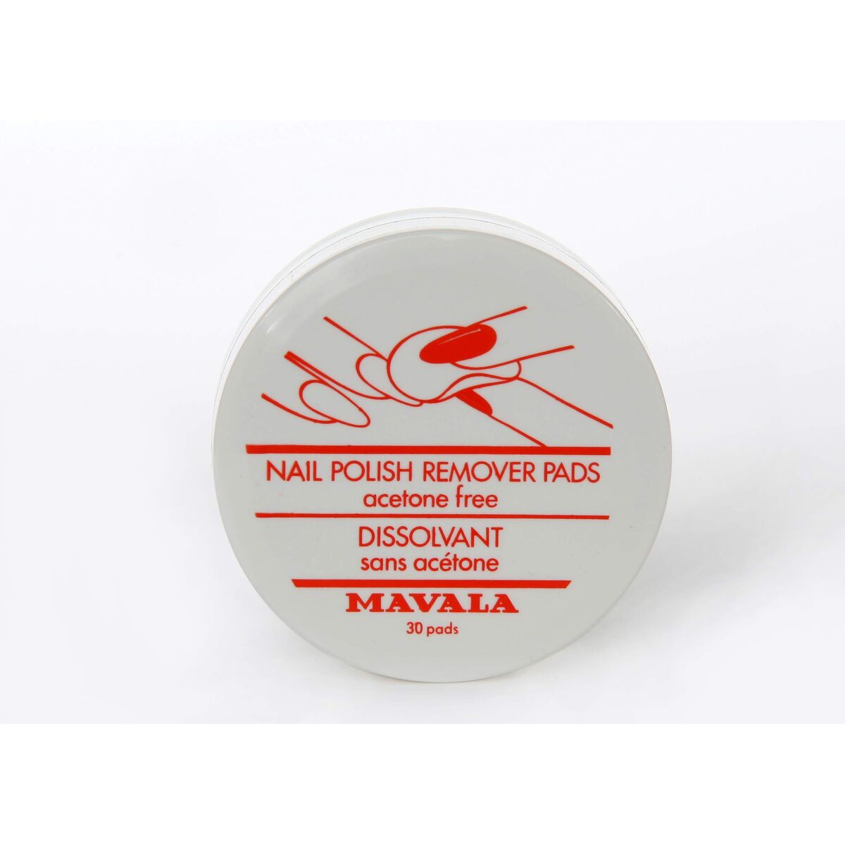 Neglelakfjerner Mavala NEglelakfjerner skiver/puder 30 stk. produktemballage