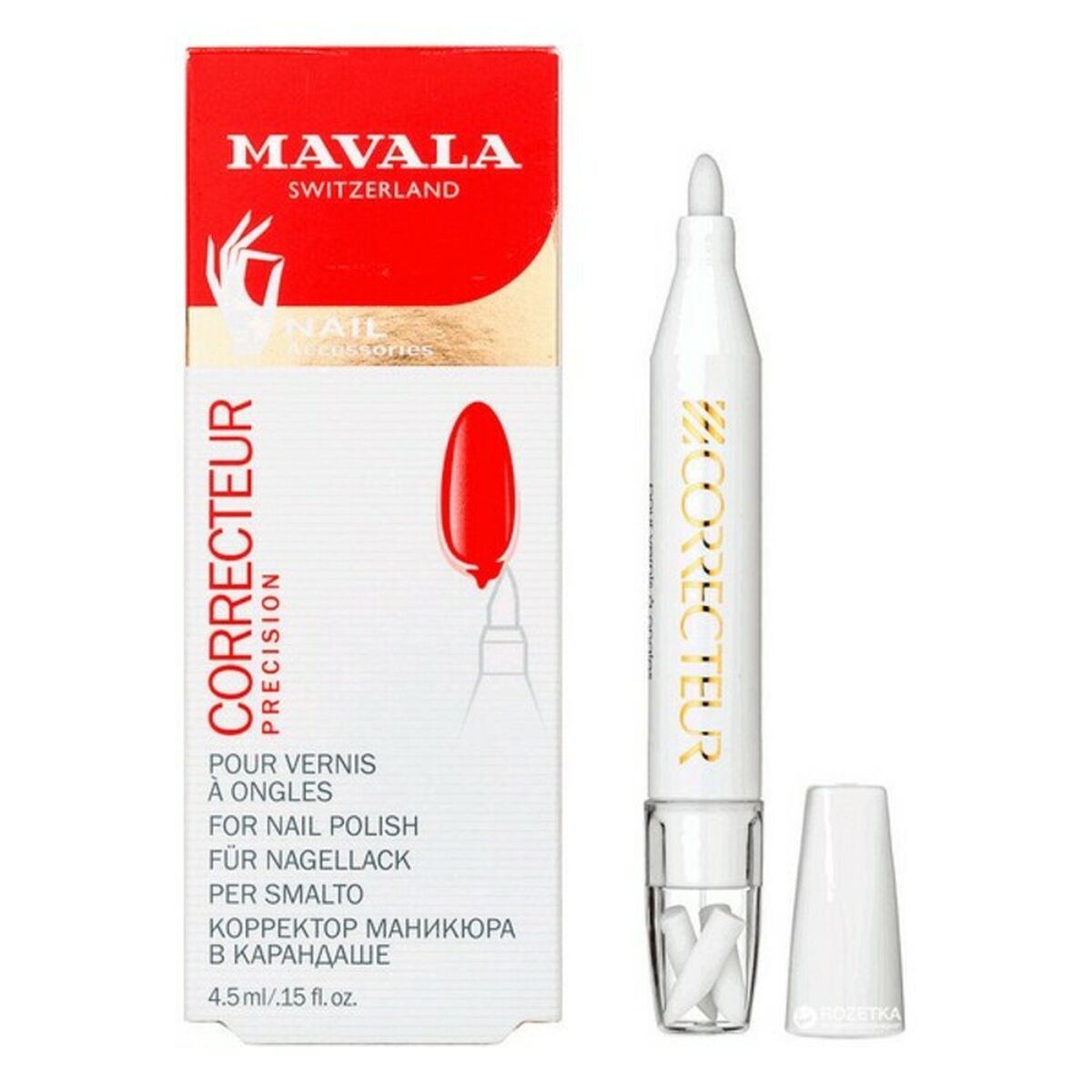 Neglelakfjerner Mavala 4,5 ml 4,5 ml produktemballage
