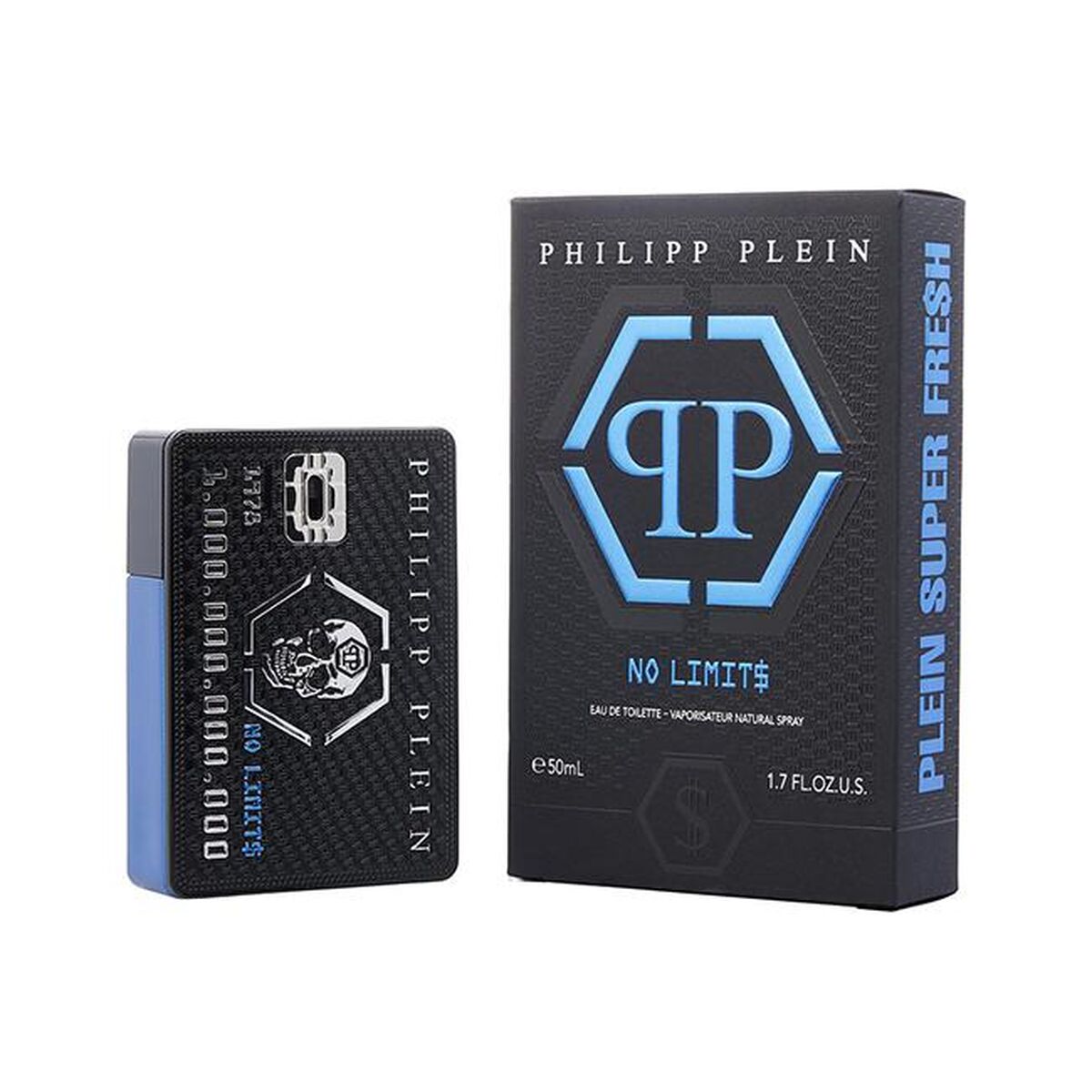 Herreparfume PHILIPP PLEIN No Limit$ Super Fre$H EDT 50 ml til mænd flaske
