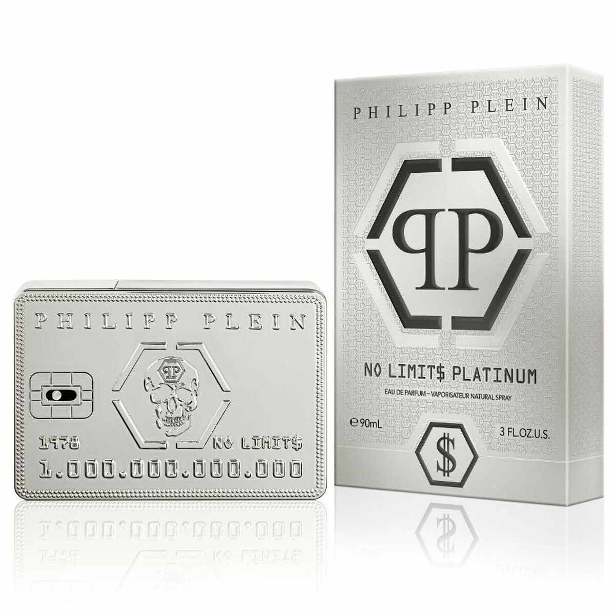 Herreparfume PHILIPP PLEIN NO LIMITS 90 ml til mænd produktemballage