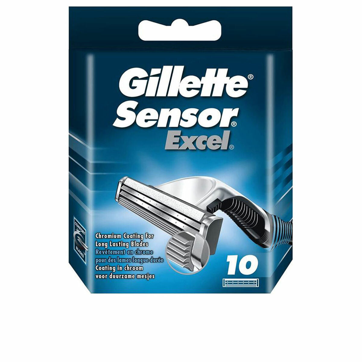 Erstatningsbarberblad Gillette Sensor Excel 10 Units for Men produktemballage