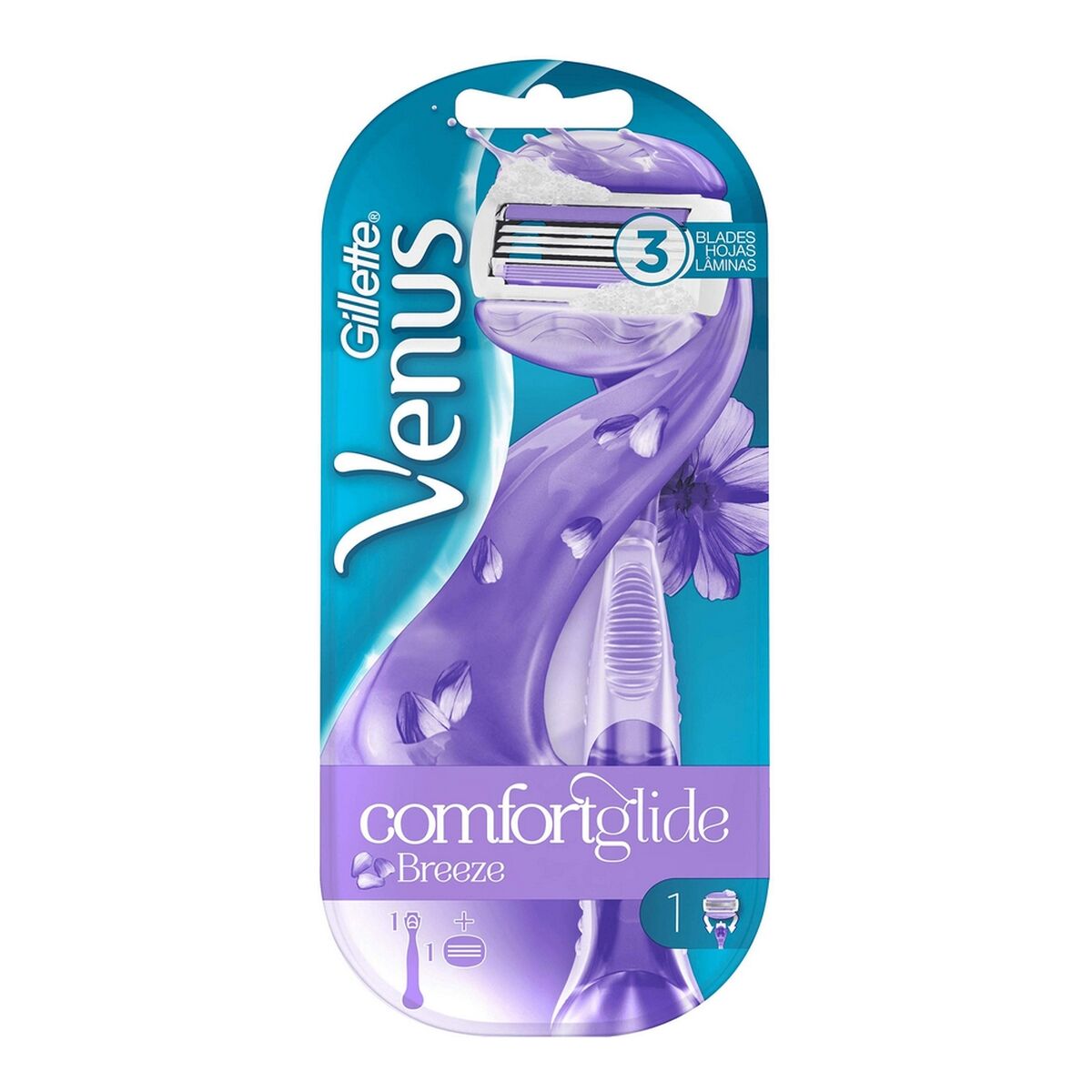 Manuel barbermaskine Confortglide Gillette VENUS produktemballage