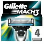 Barberskraber Gillette Mach 3 (4 enheder) til mænd produktemballage