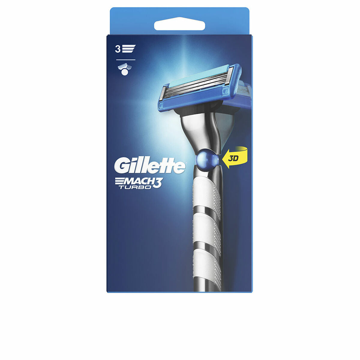 Manuel barbermaskine Gillette Mach Turbo for Men produktemballage