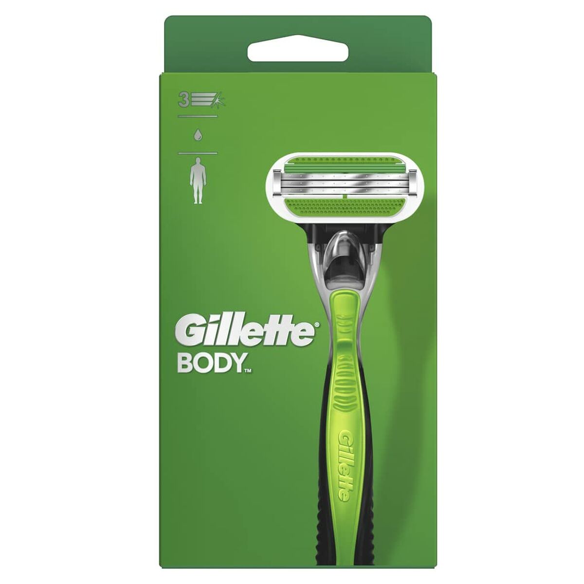 Barberskraber Gillette Body for Men produktemballage