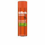 Barbergel Gillette Fusion Sensitive skin 200 ml til mænd hudplejeemballage
