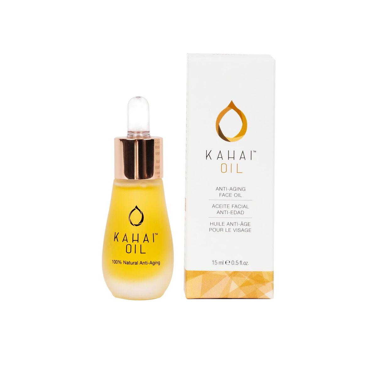 Facial Oil Kahai Oil 15 ml til kvinder produkt emballage