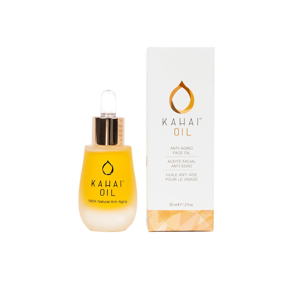 Facial Oil Kahai Oil 30 ml til kvinder produkt emballage