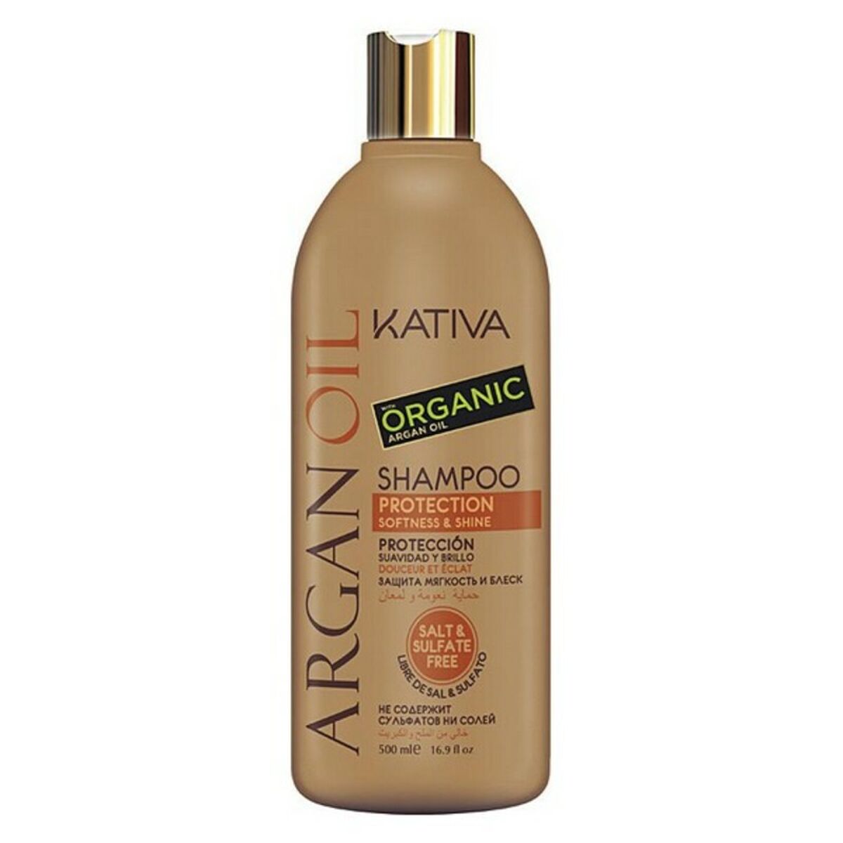 Fugtgivende Shampoo Argan Oil Kativa (500 ml) (500 ml) shampooflaske