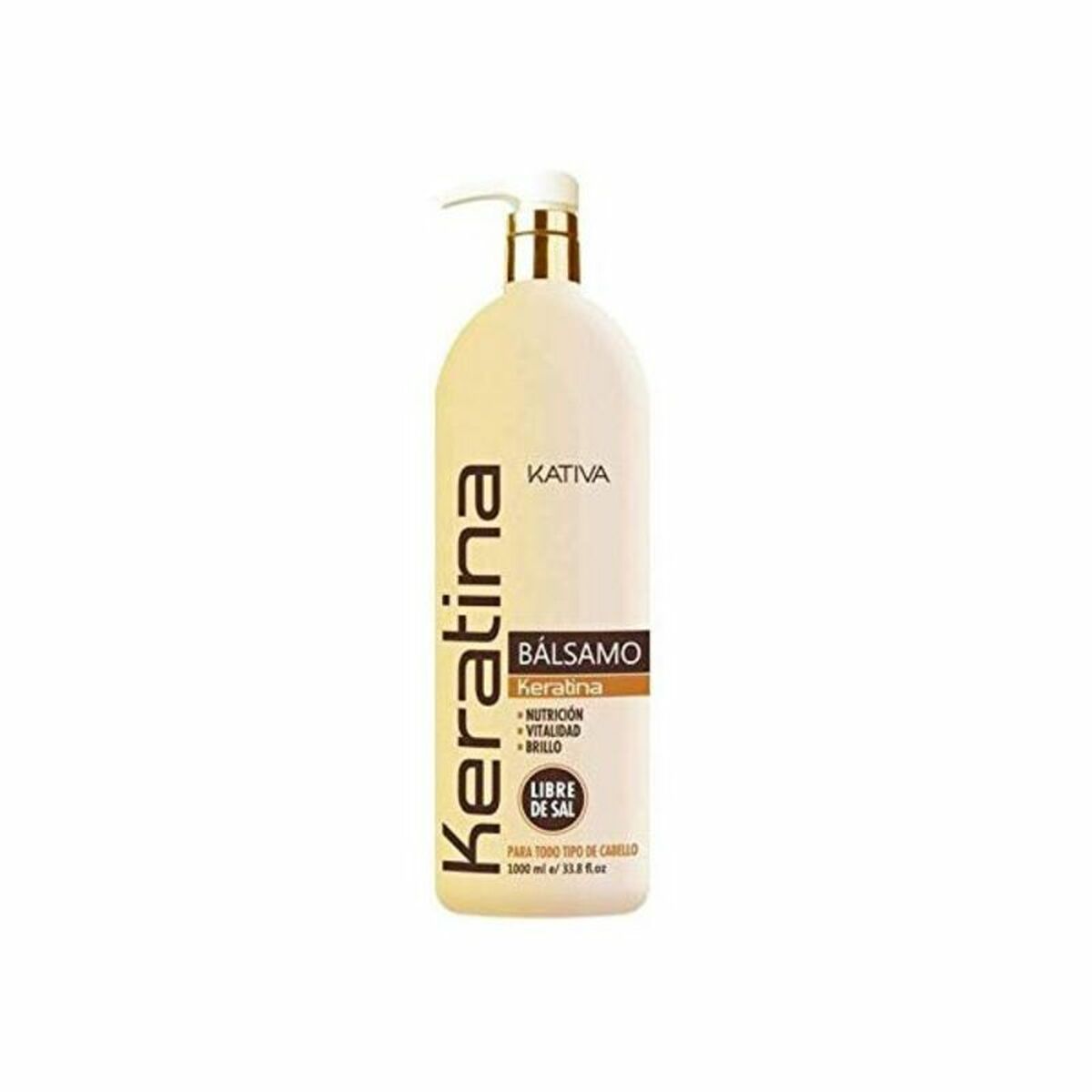 Reparerende balsam Keratina Kativa P9001294 Balsam 1 L balsamflaske