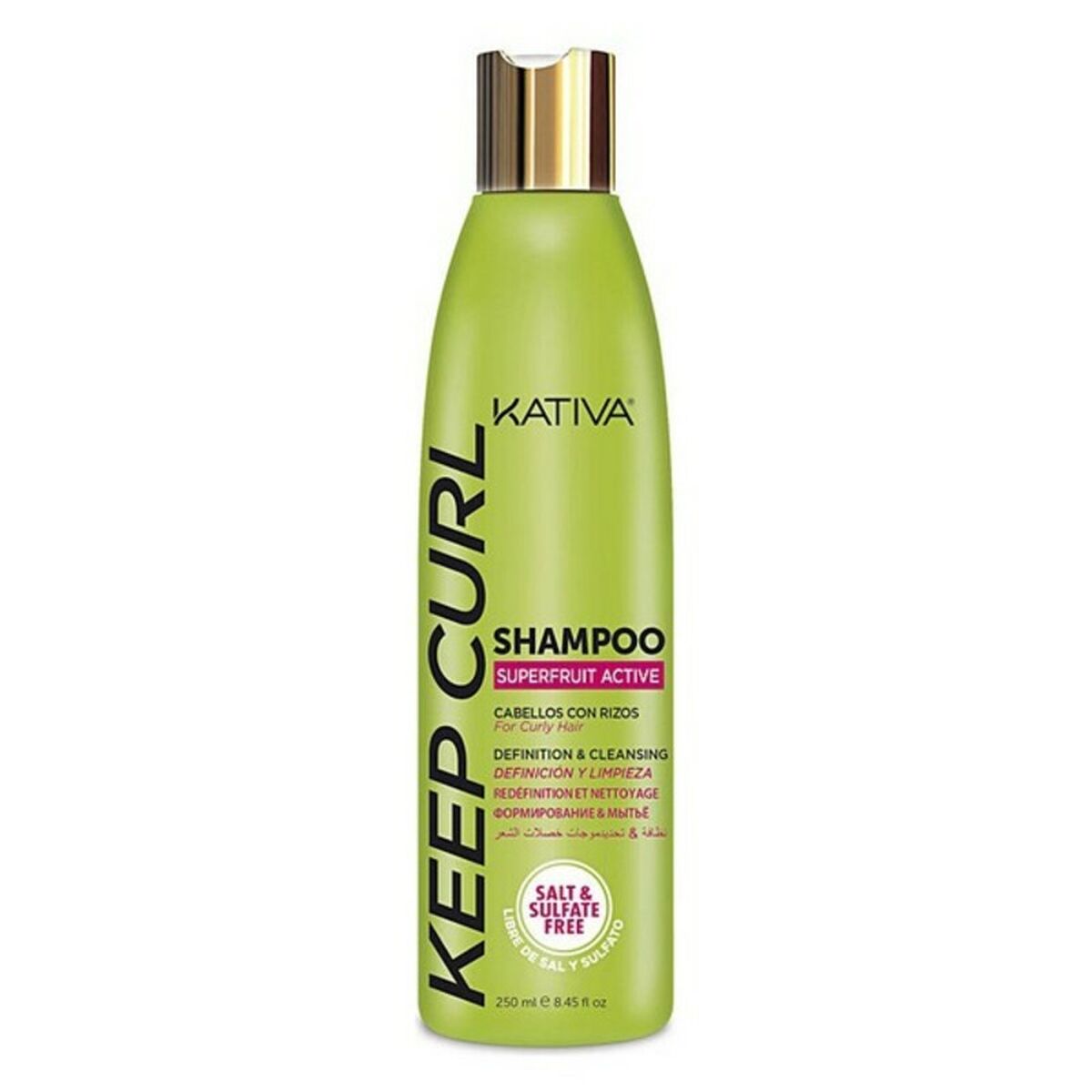 Shampoo Keep Curl Kativa (250 ml) (250 ml) til kvinder shampooflaske