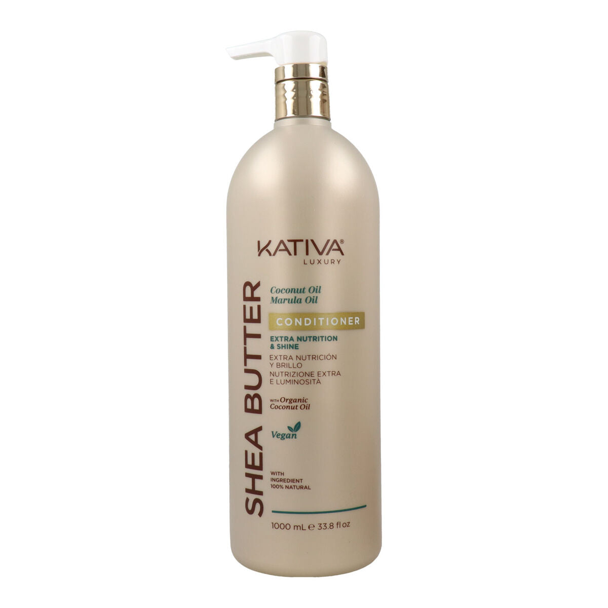 Shampoo og balsam Kativa SHEA SMØR KATIVA 1 L shampooflaske