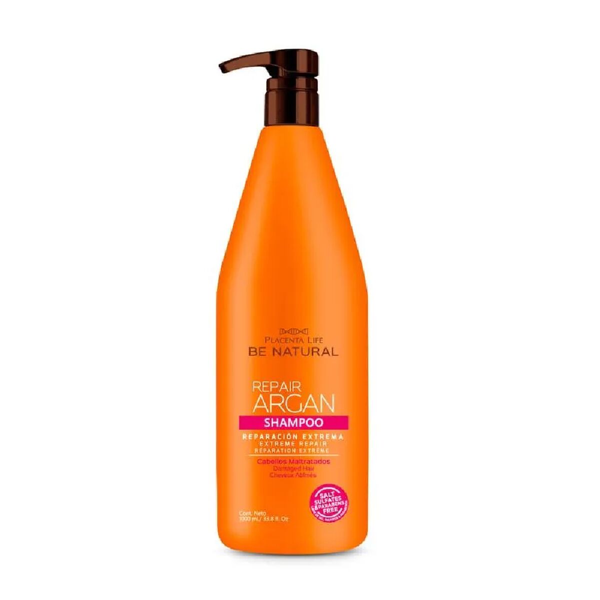 Shampoo Be Natural 1 L Ernæringsshampooflaske
