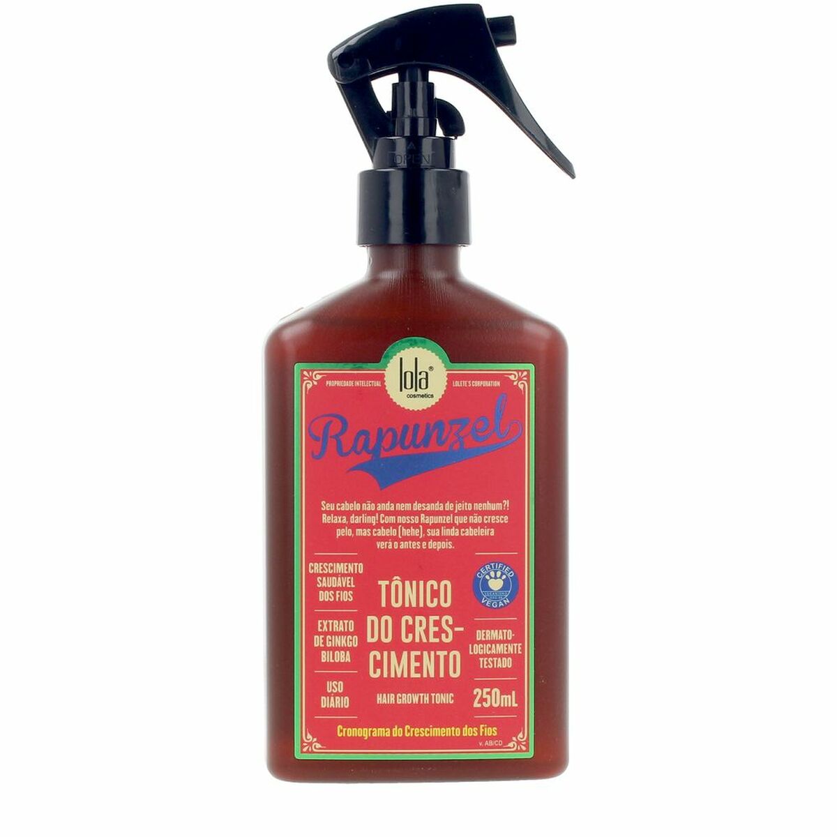 Toner Lola Cosmetics RAPUNZEL 250 ml til kvinder hudpleje emballage