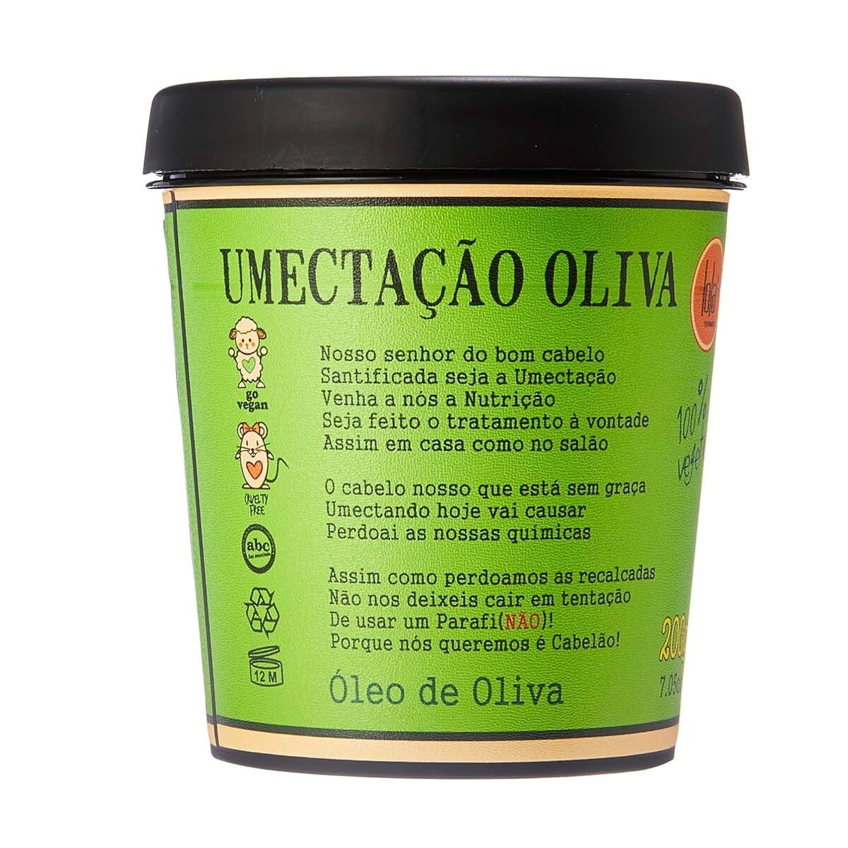 Hårmaske Lola Cosmetics Olive 200 g hårmaske emballage