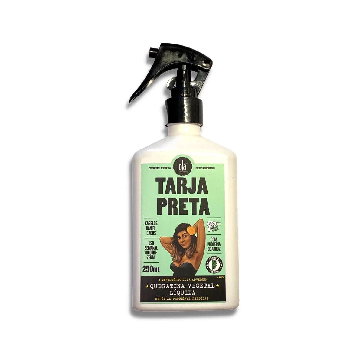 Keratin Spray Lola Cosmetics Tarja Black 250 ml produktemballage