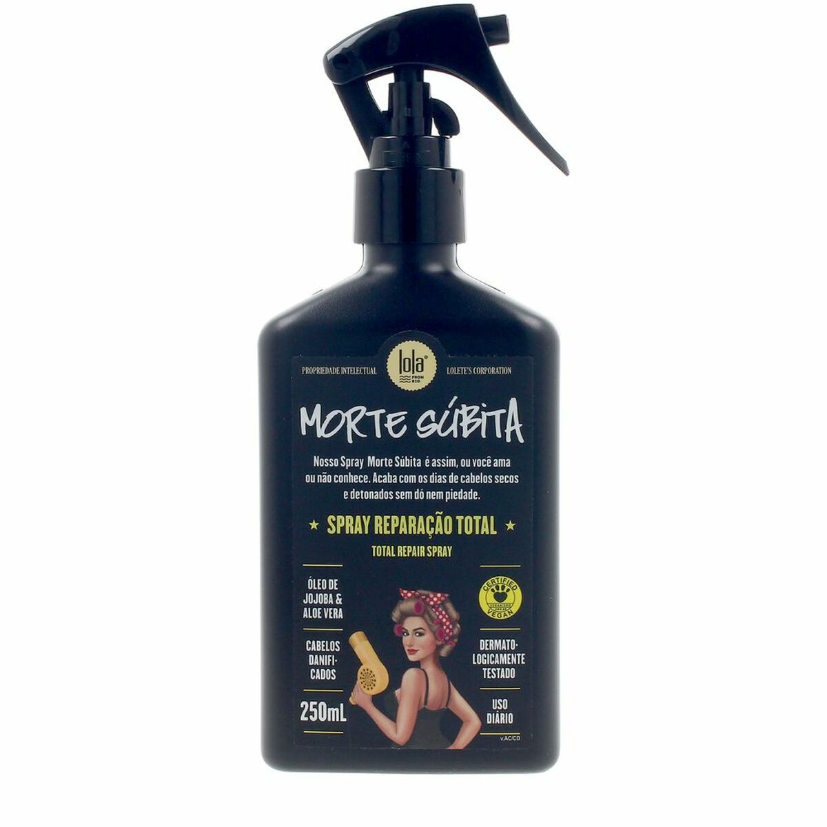 Sprayreparatør Lola Cosmetics MORTE SÚBITA 250 ml til Dame-produktemballage