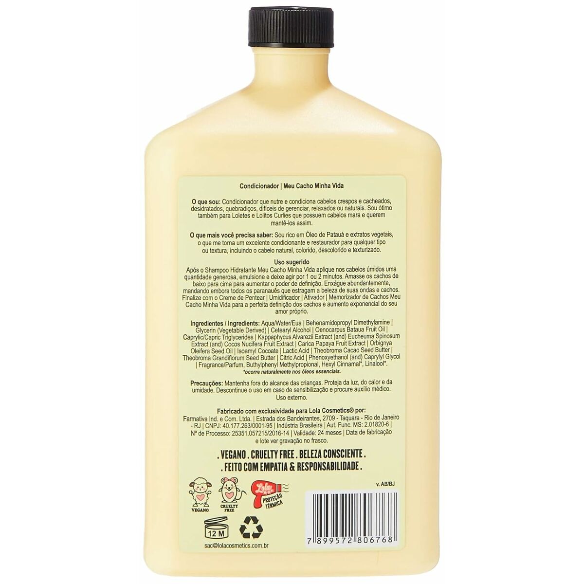 Balsam Lola Cosmetics My Curl, My Life 500 ml til kvinder balsam flaske