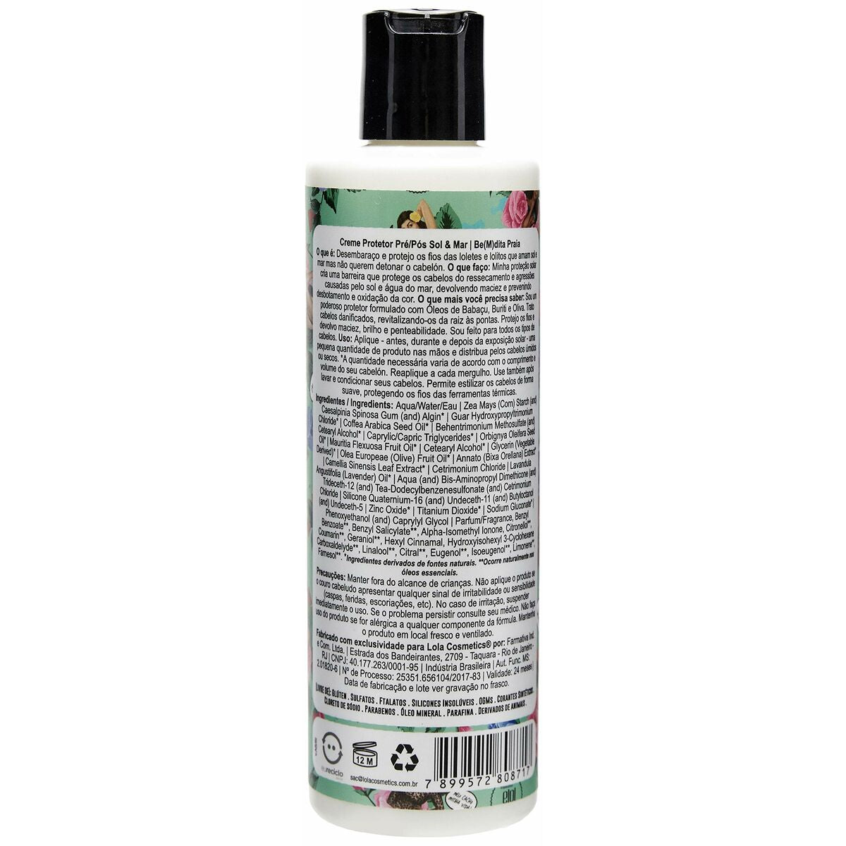 Solcreme til hår Lola Cosmetics Be(M)Dita Praia 230 g produktemballage