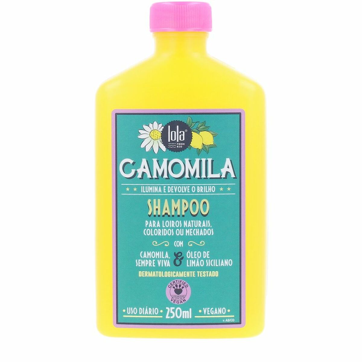Shampoo Lola Cosmetics CAMOMILA 250 ml shampooflaske