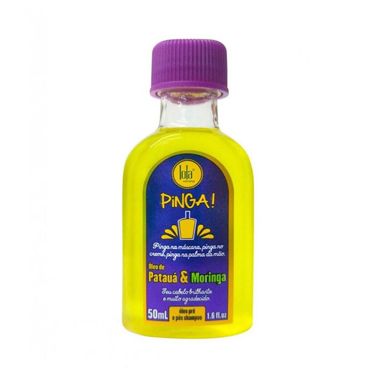 Hårolie Lola Cosmetics Pinga Patauá & Moringa 50 ml til kvinder produktemballage