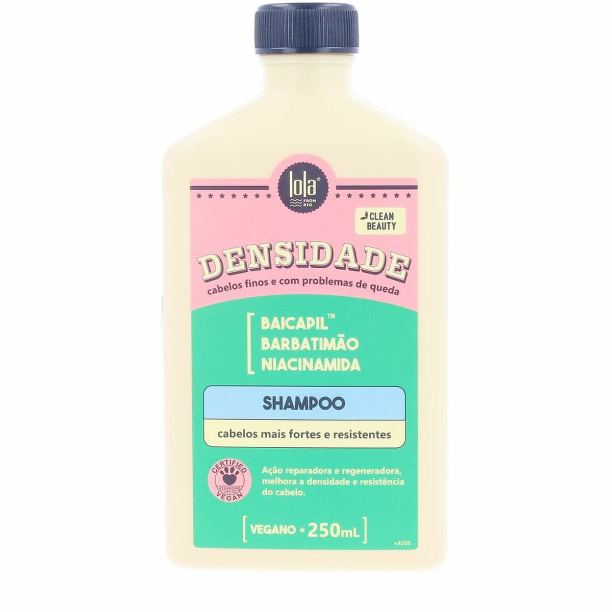 Shampoo Lola Cosmetics DENSIDADE 250 ml shampooflaske