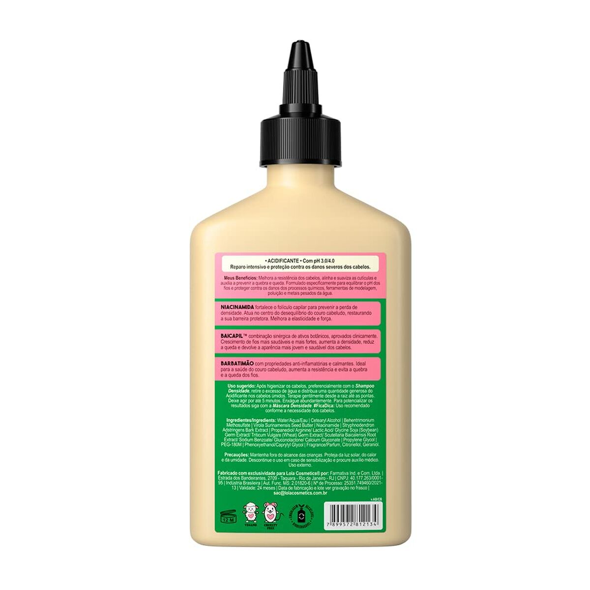 Hårlotion Lola Cosmetics DENSIDADE 250 g hudplejeemballage