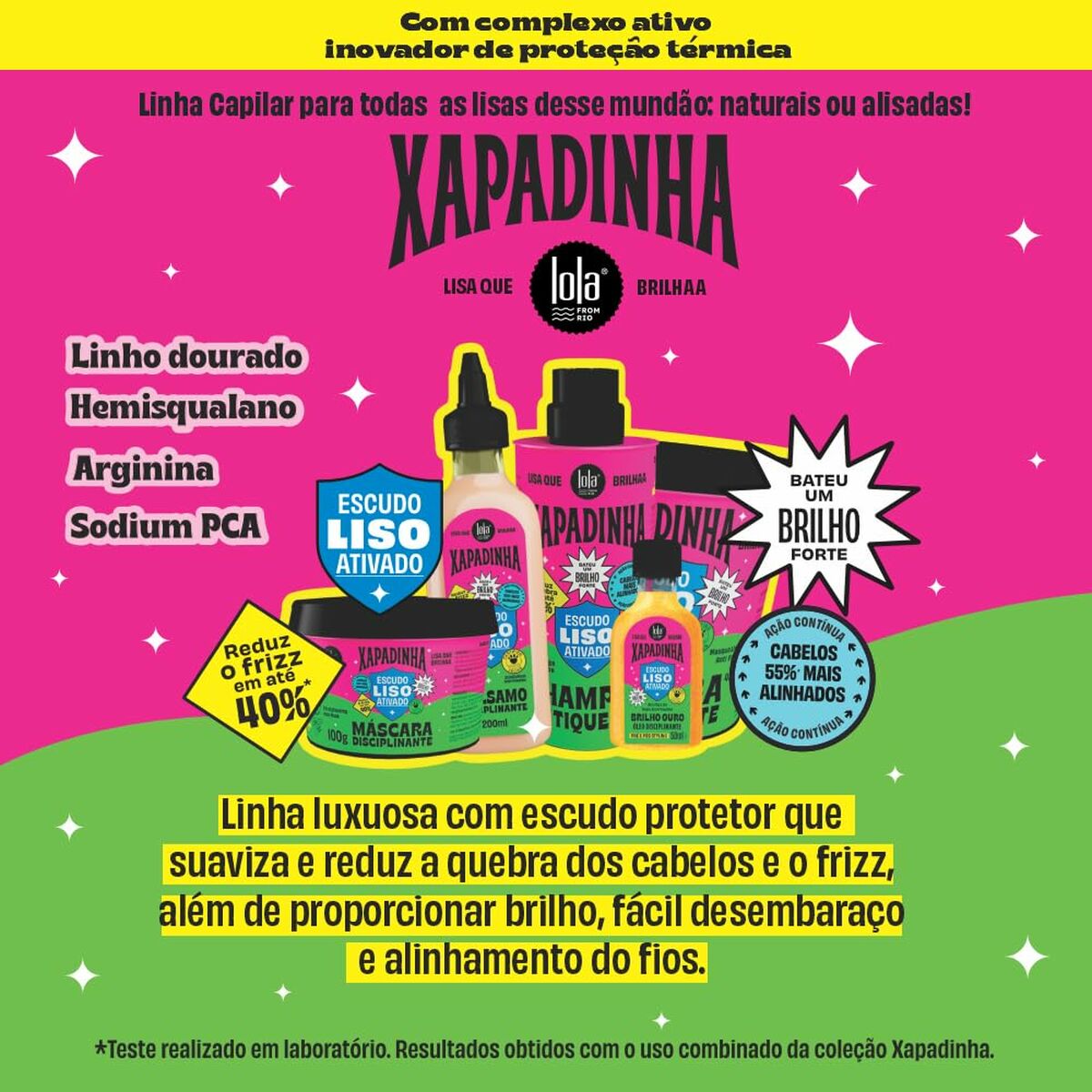 Hårolie Lola Cosmetics Xapadinha 50 ml til kvinder produktemballage