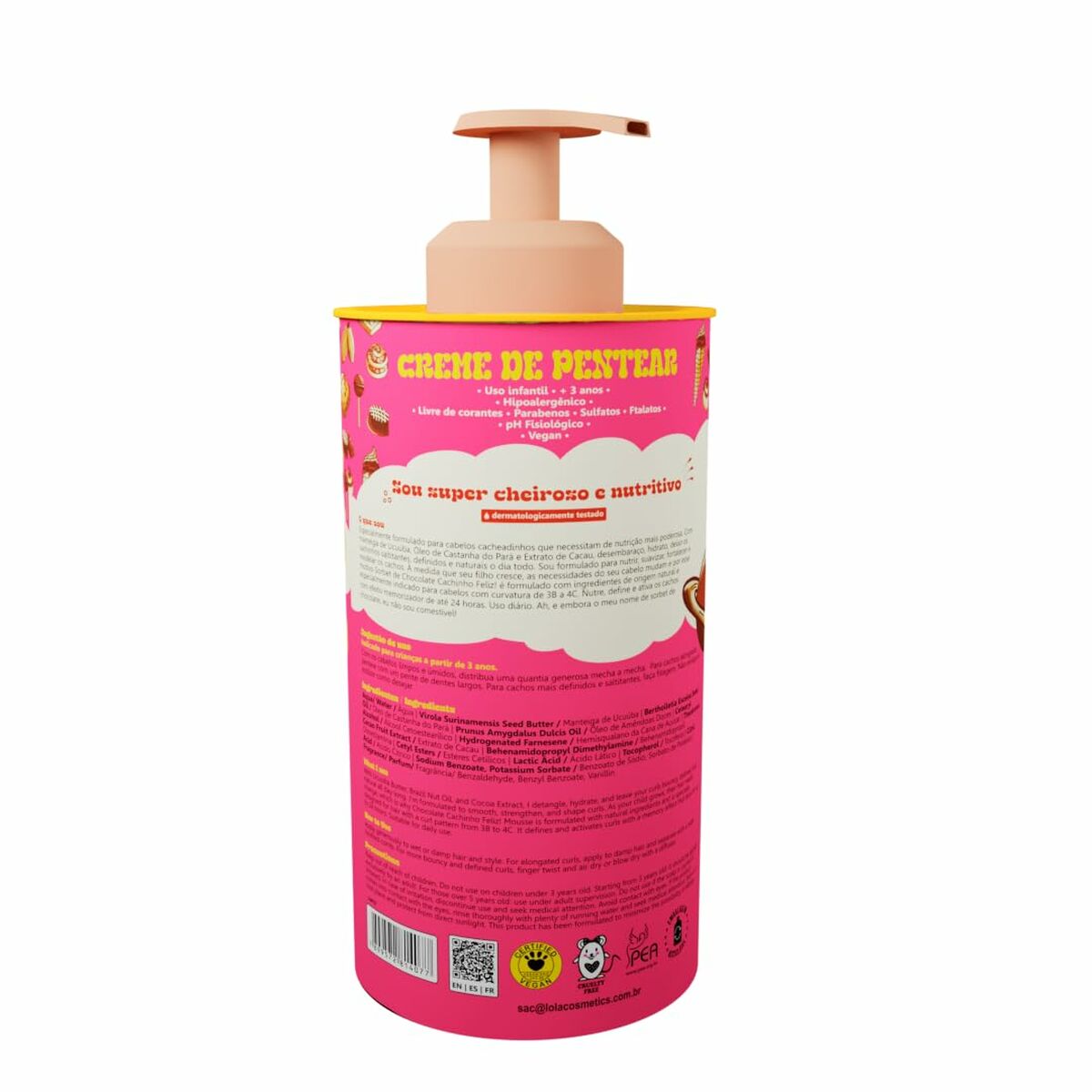 Styling Crème Lola Cosmetics 450 g til Dame produktemballage