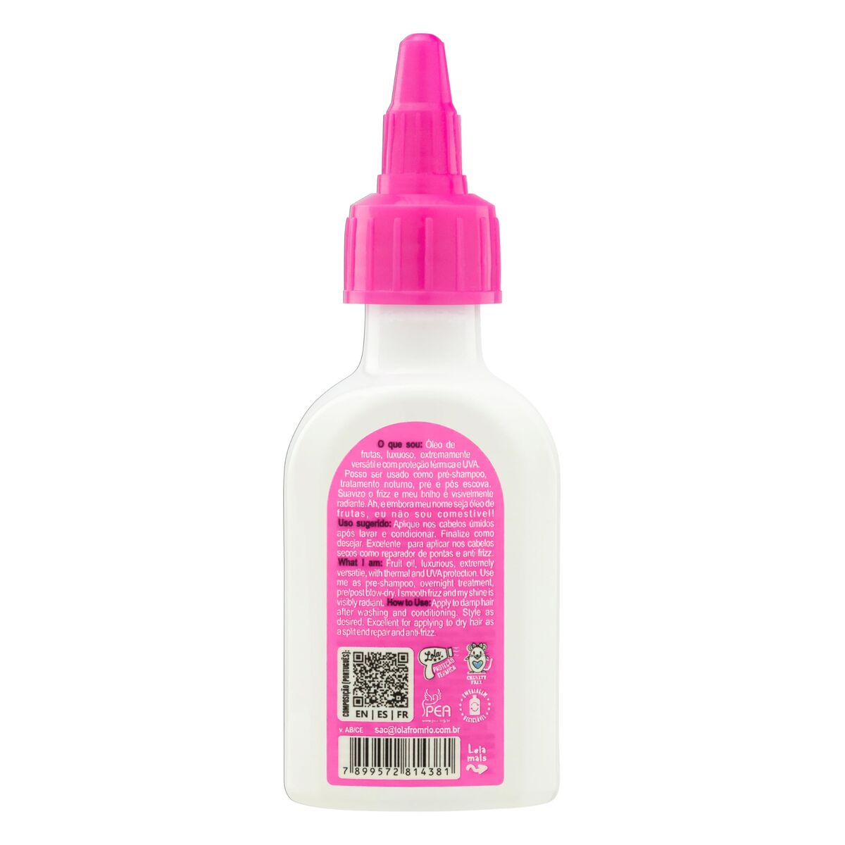 Hårolie Lola Cosmetics produktemballage