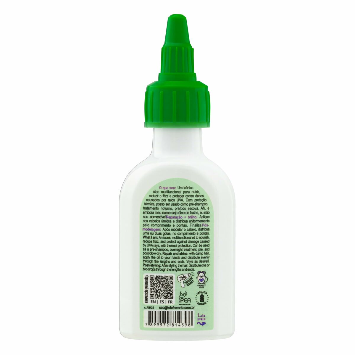 Hårolie Lola Kosmetik Lola Be (M)Dita Ghee Ananas 50 ml produktemballage
