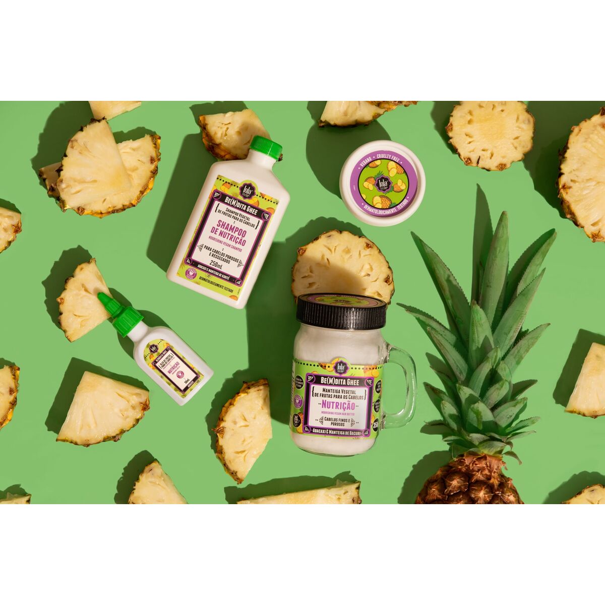 Hårolie Lola Kosmetik Lola Be (M)Dita Ghee Ananas 50 ml produktemballage