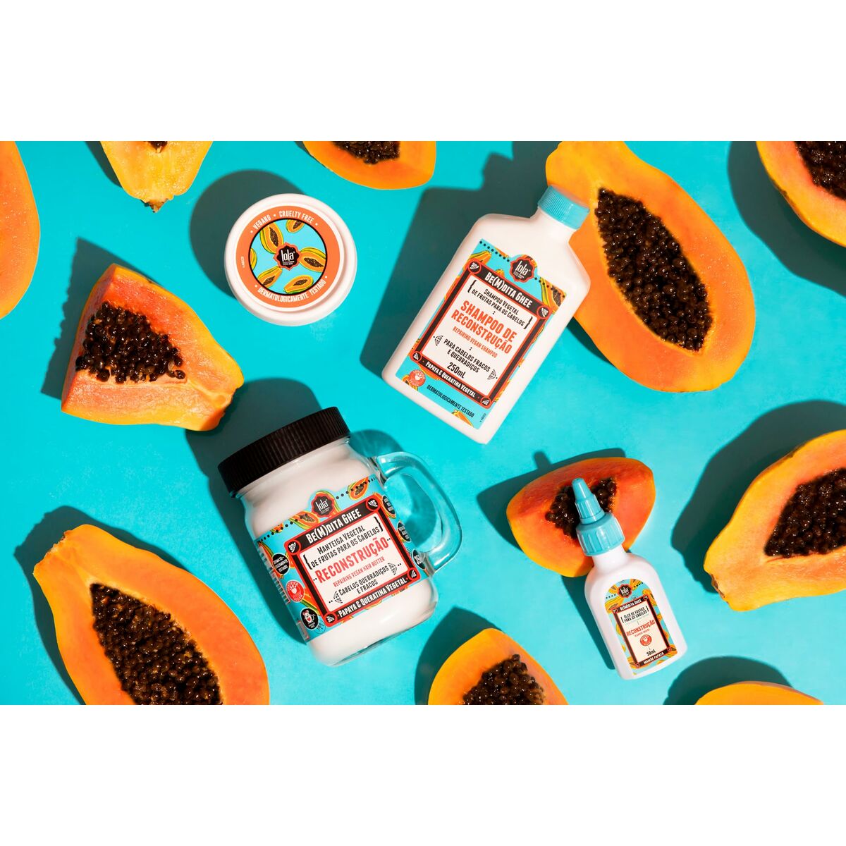 Hårolie Lola Cosmetics Be(M)Dita Ghee 50 ml produktemballage