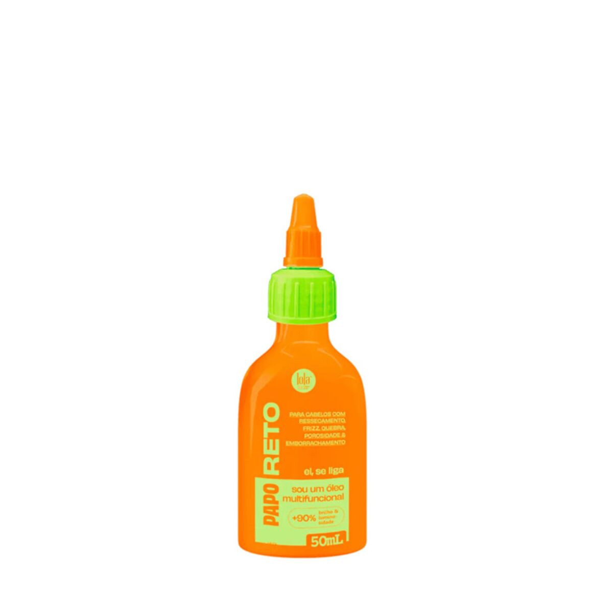 Heat Protector Lola Cosmetics Papo Reto Oil 50 ml produktemballage
