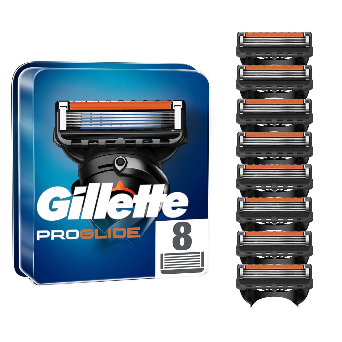 Barberskrabere Gillette Fusion Proglide (8 enheder) til mænd produktemballage