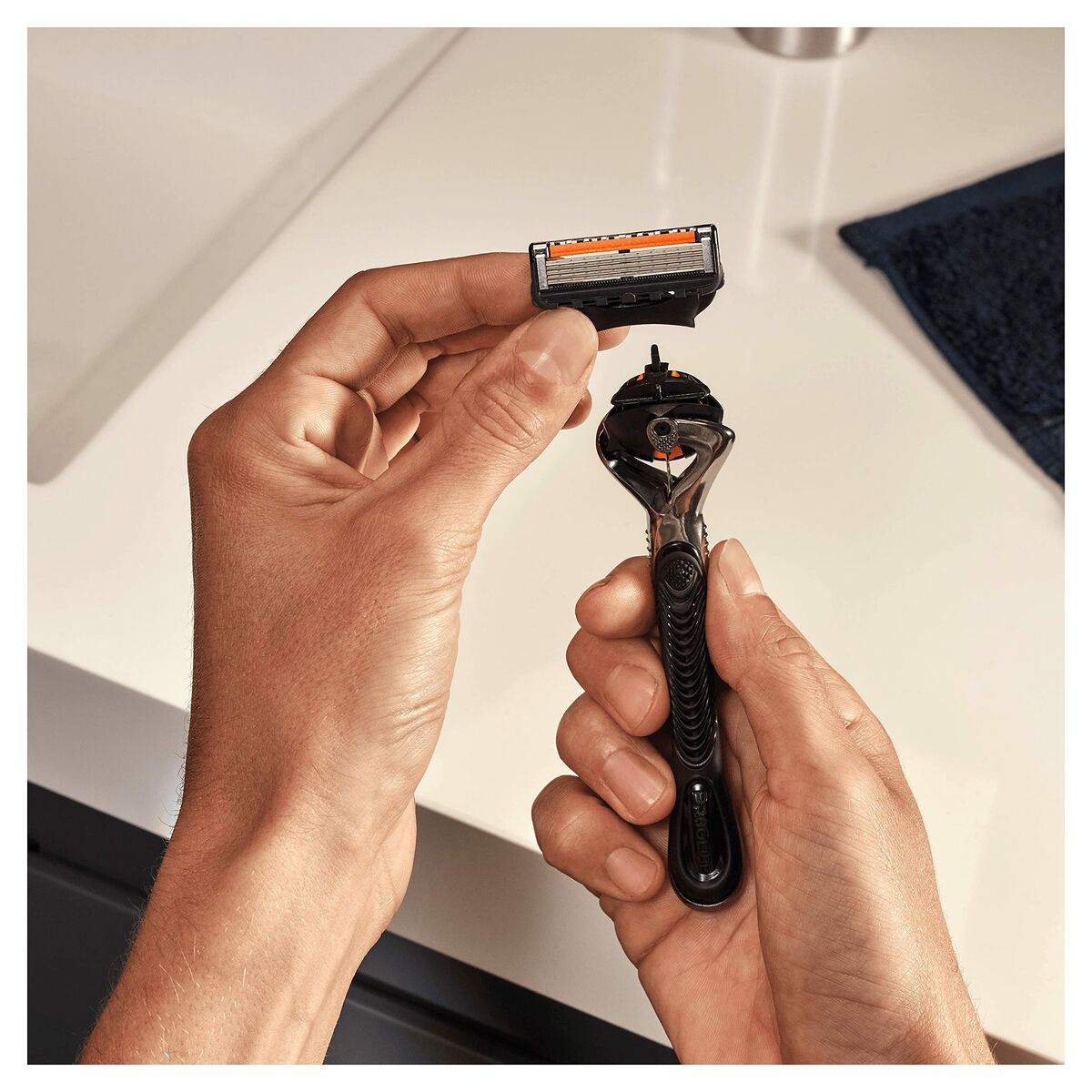 Barberskrabere Gillette Fusion Proglide (8 enheder) til mænd produktemballage