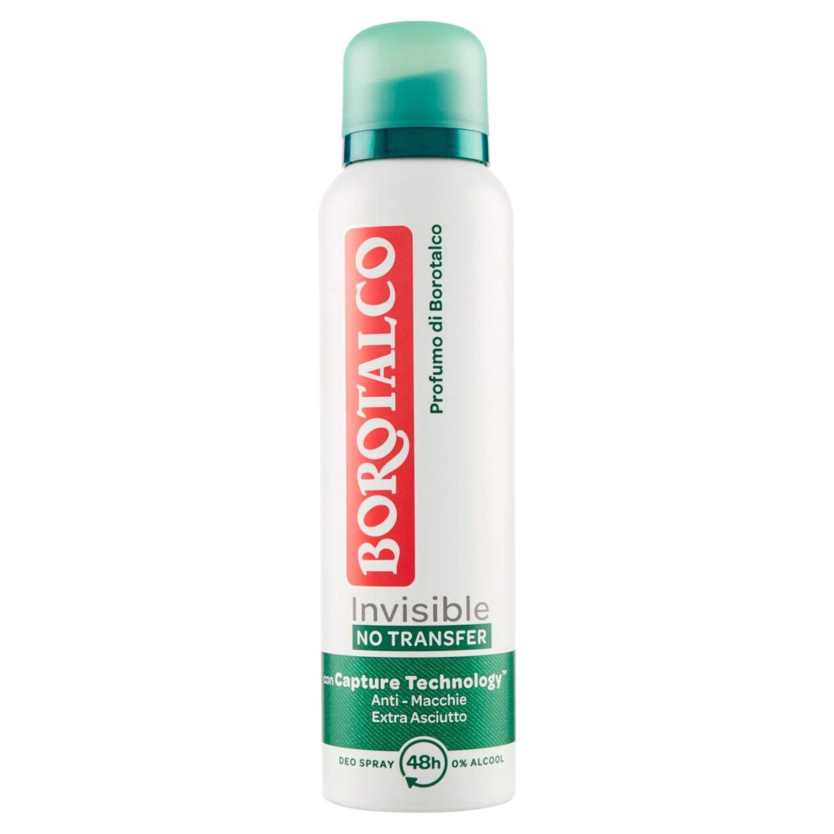 Spray Deodorant Borotalco Invisible 150 ml til kvinder produktemballage