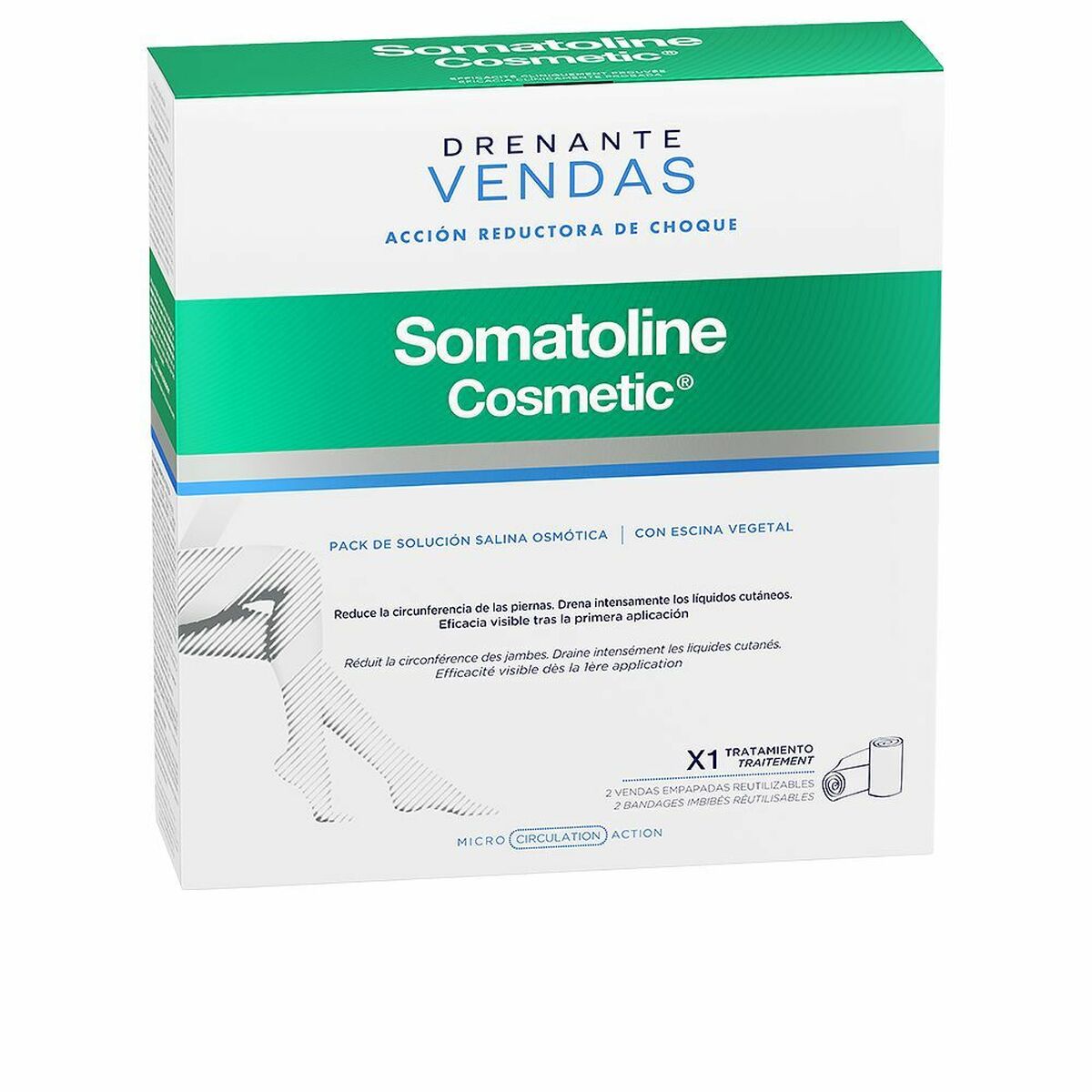 Bandager Somatoline Drenante Kit Completo Reducer Dræning (1 enhed) (2 uds) produktemballage