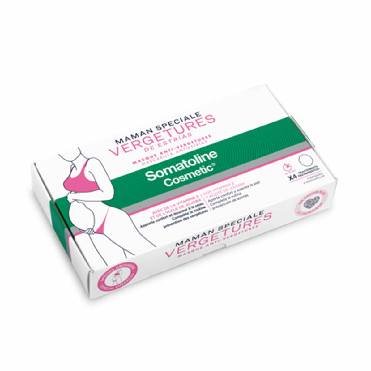 Mask Somatoline ANTIESTRÍAS 4 Units for Women maskeemballage