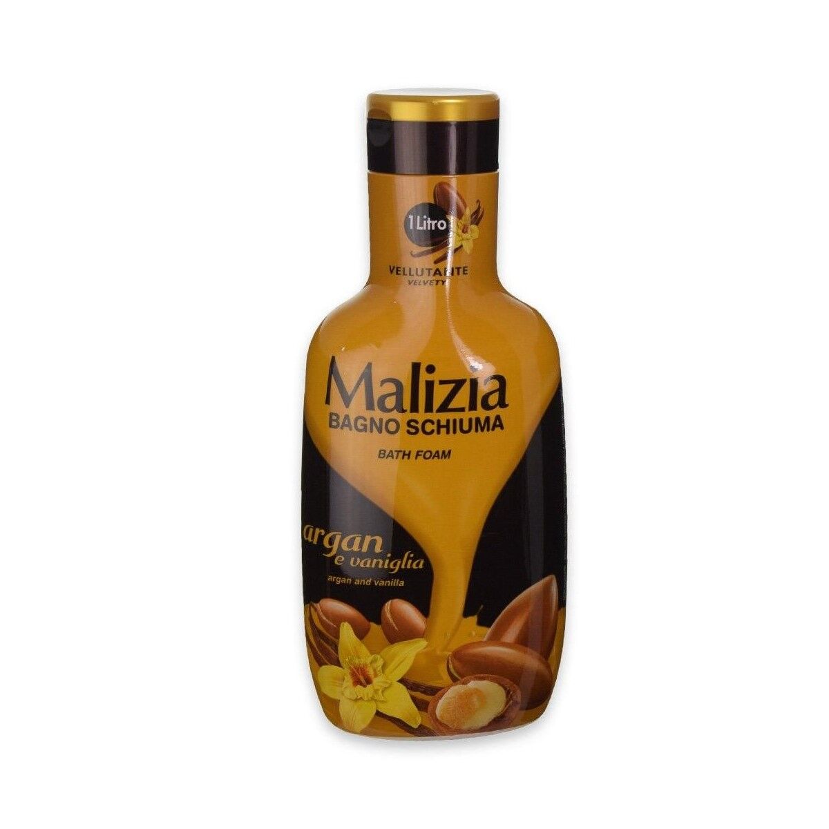 Shower Gel Malizia Vainilla & Argán 1 L hudplejeemballage