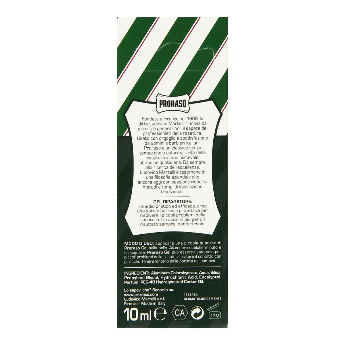 Aftershave Gel Proraso AD-59- hudplejeemballage