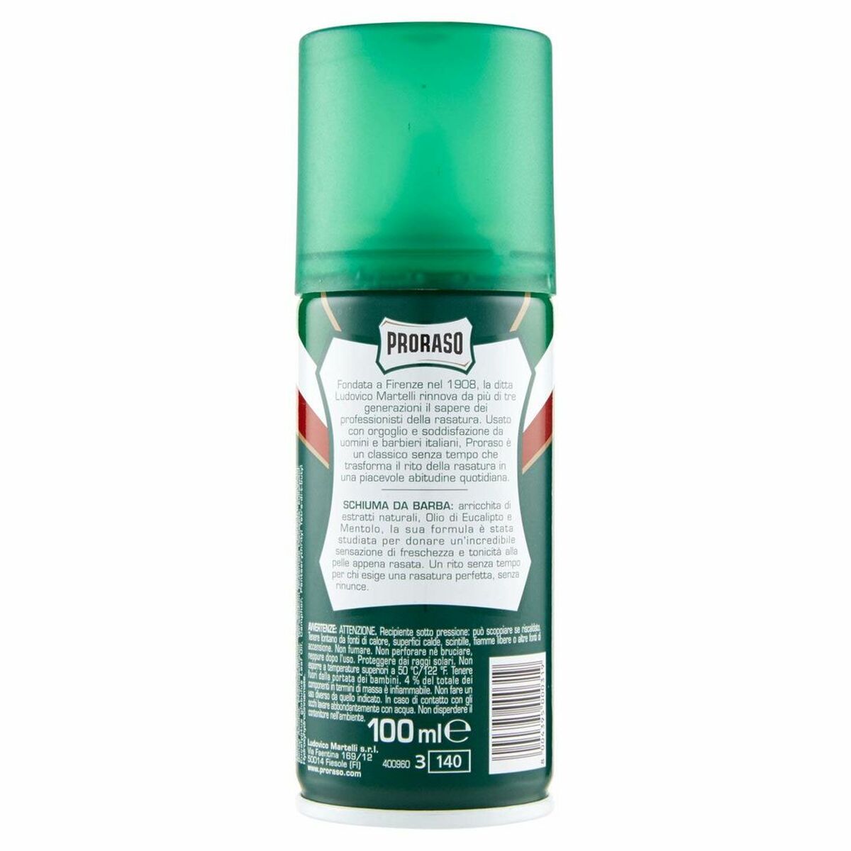 Barberskum Proraso Refresh Eucalyptus for Men produktemballage