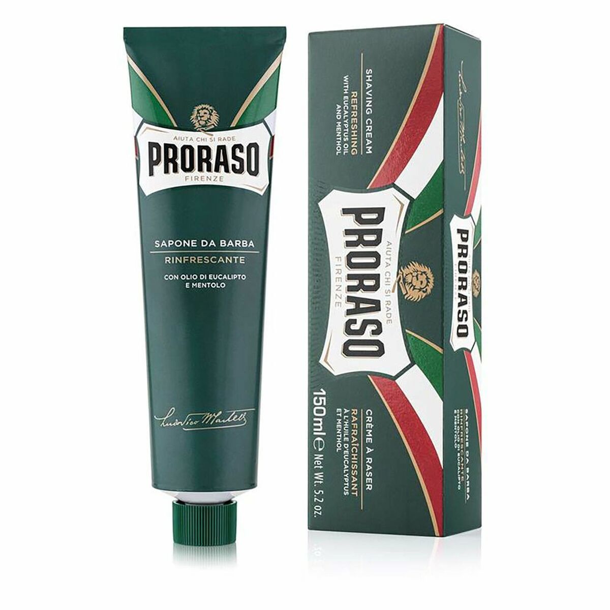 Barbercreme Proraso 8876 150 ml til mænd hudplejeemballage
