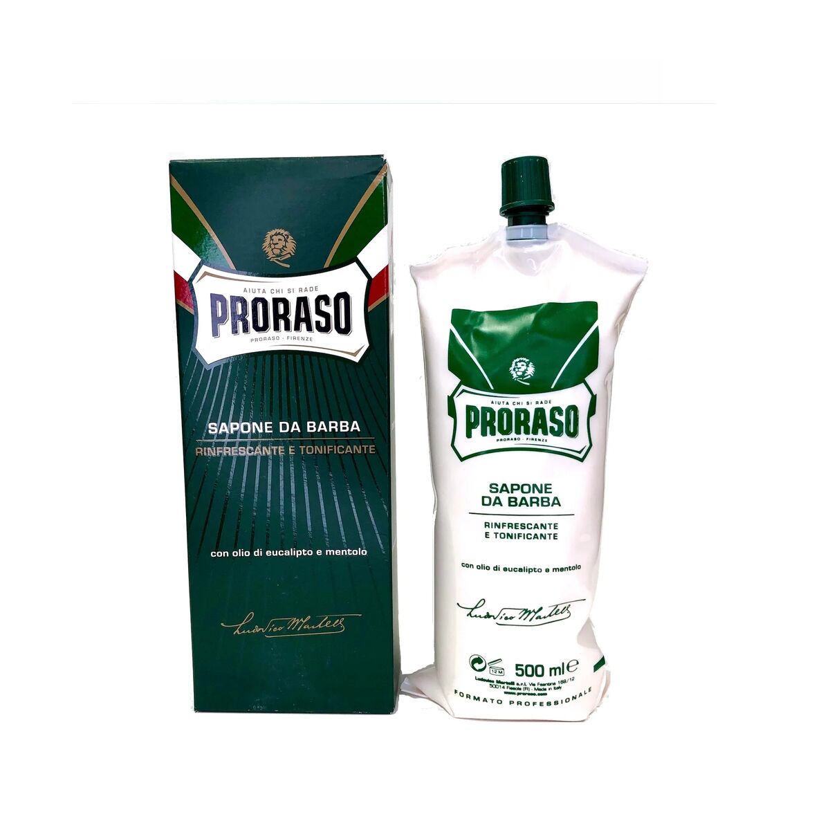 Ansigtscreme Proraso 500 ml til mænd hudplejeemballage