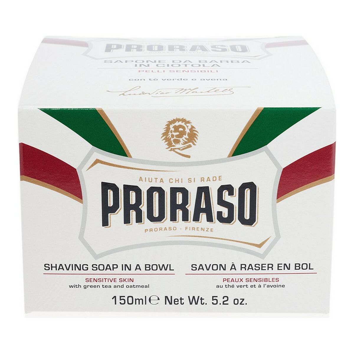 Barbersæbe Proraso til mænd produktemballage
