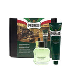 Barbersæt Proraso Afeitado Clásico Rinfrescante Lote Forfriskende 2 stks produktemballage